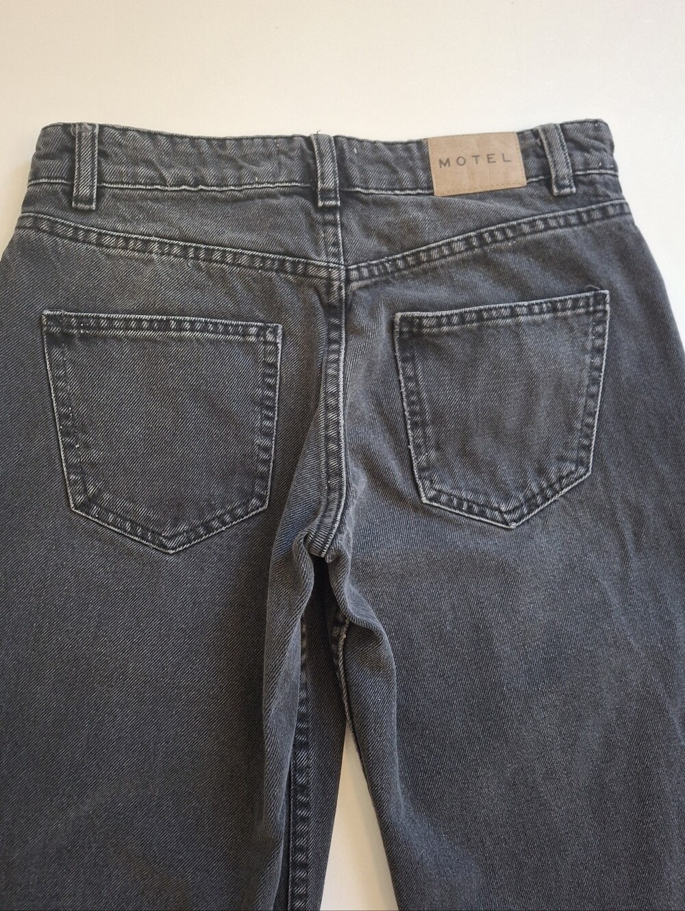 Motel Rocks Low Rise Wide Leg Jeans - Picture 4 of 7